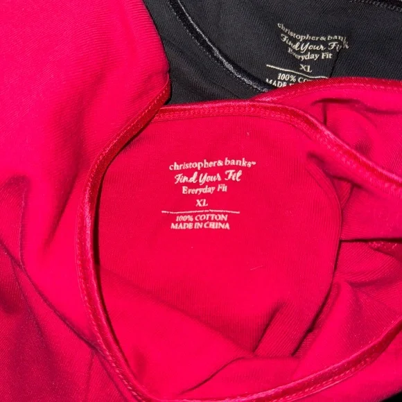 Set of four Christopher and Banks tank tops XL - Picture 4 of 4